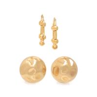 Two Pairs of Yellow Gold Earrings