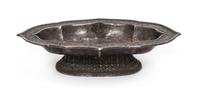 An Incised Quatrefoil Silver Tazza Length 7 inches. — PROBABLY LIAO DYNASTY (907-1125)