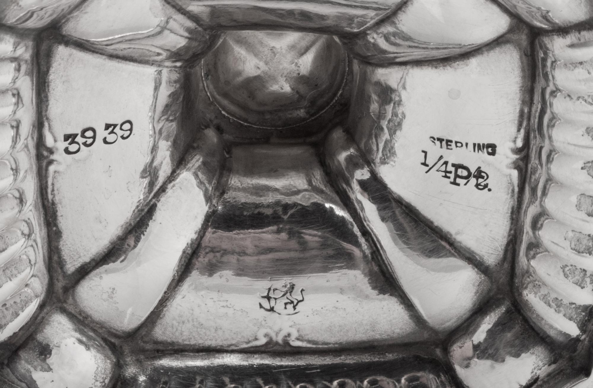 An American Three Piece Silver Tea Service