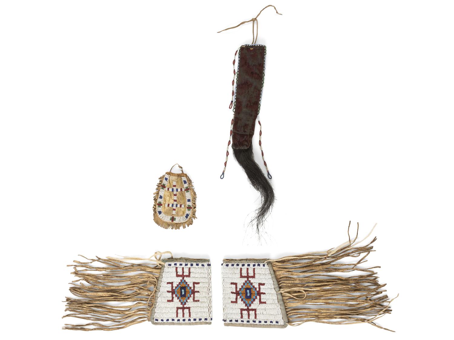 Northern Plains Pouche, Cuffs, and Hair Drop