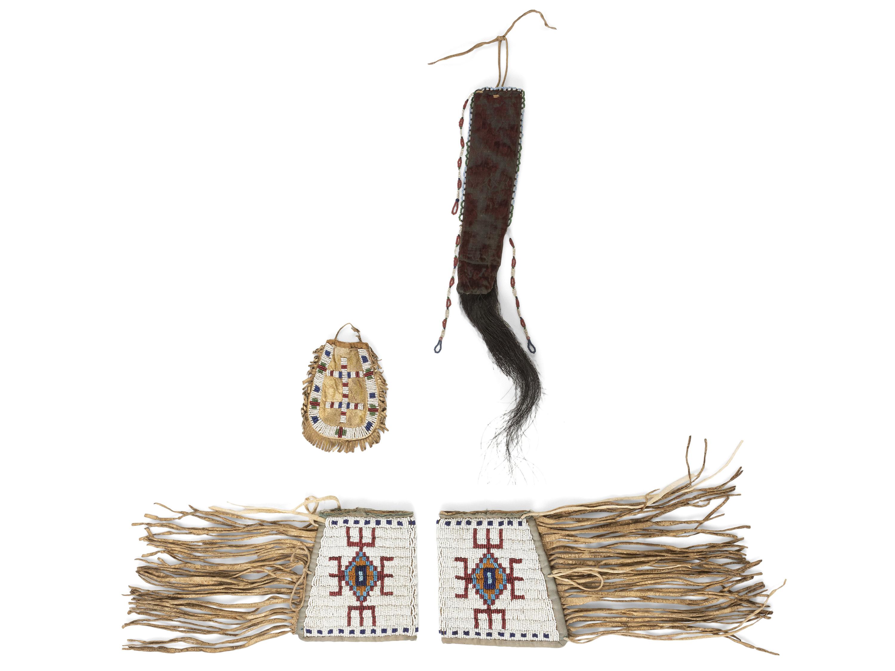 Northern Plains Pouche, Cuffs, and Hair Drop