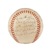 A 1943 Philadelphia Athletics Team Signed Autograph Baseball Featuring Connie Mack (Beckett Authentication Services)