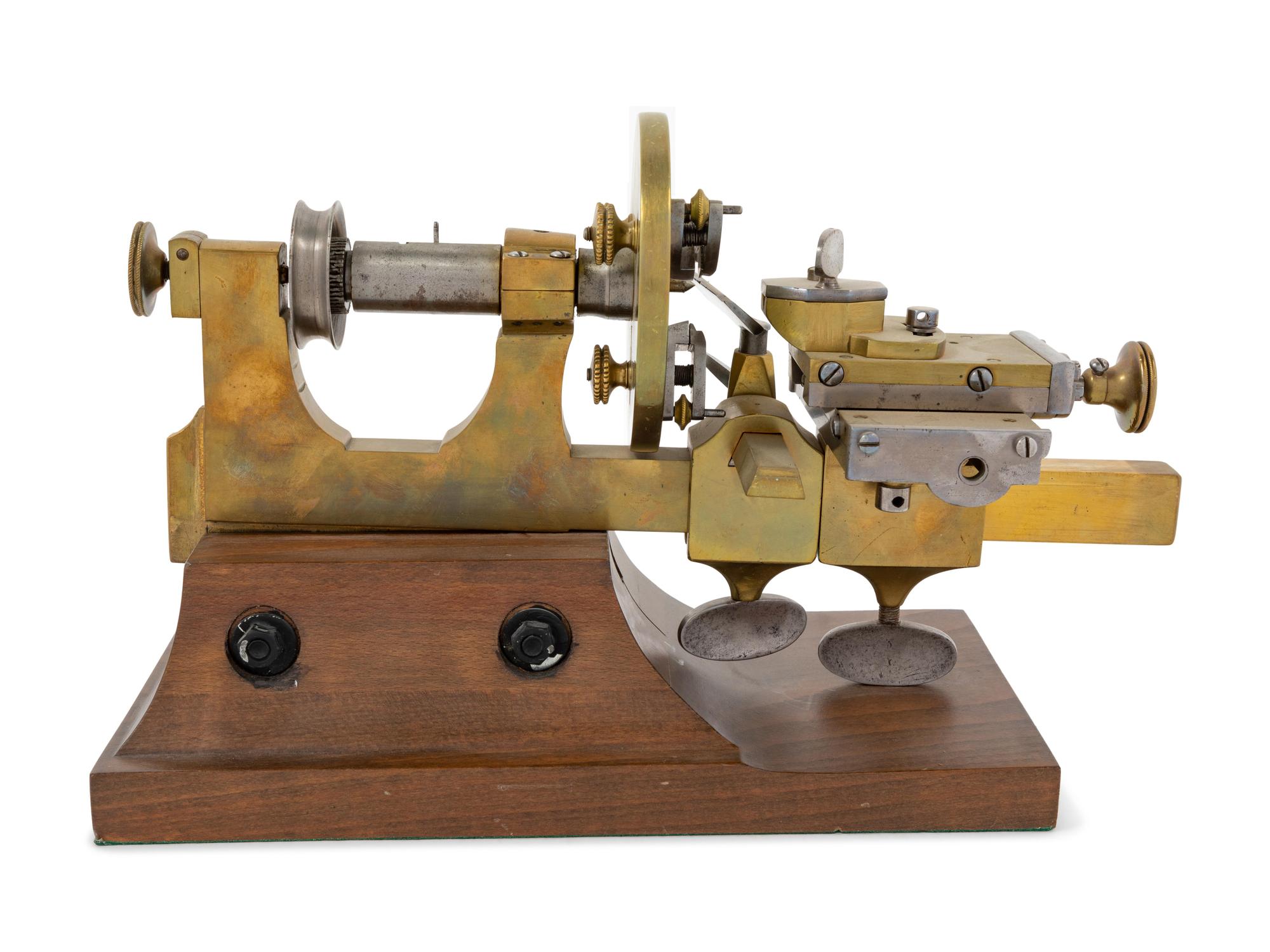A Brass and Steel Watch Maker's Lathe — Late 19th/Early 20th Century