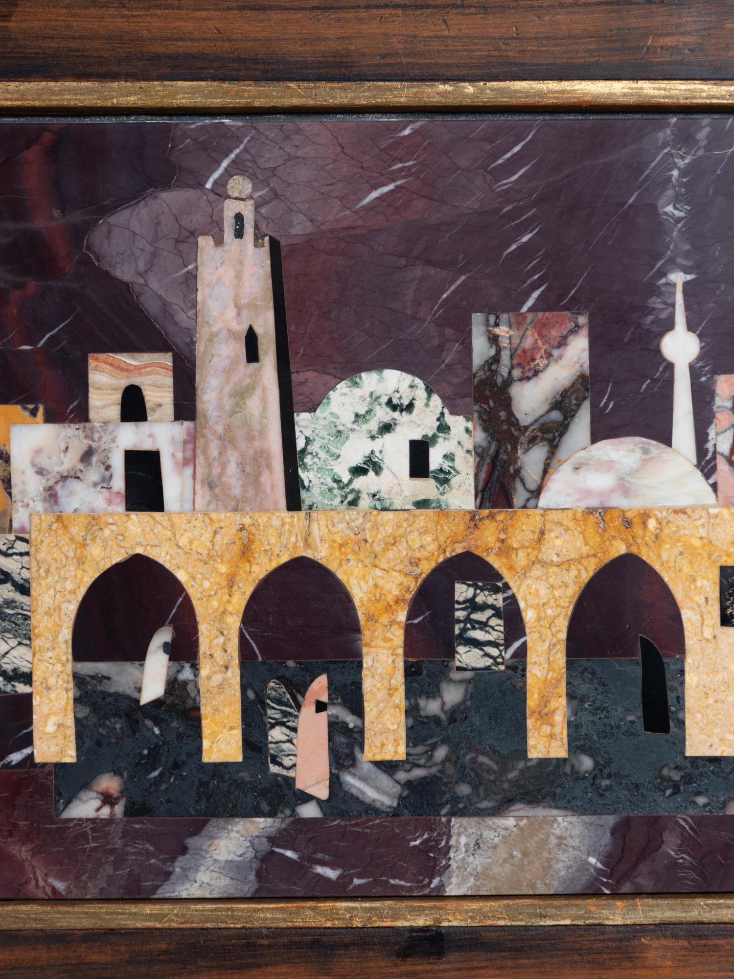 Untitled (City Scene with Four Arches)