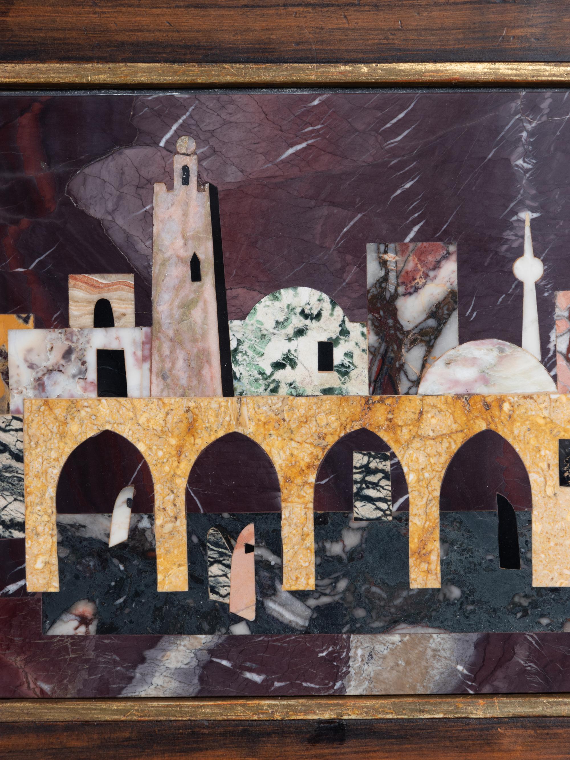 Untitled (City Scene with Four Arches)