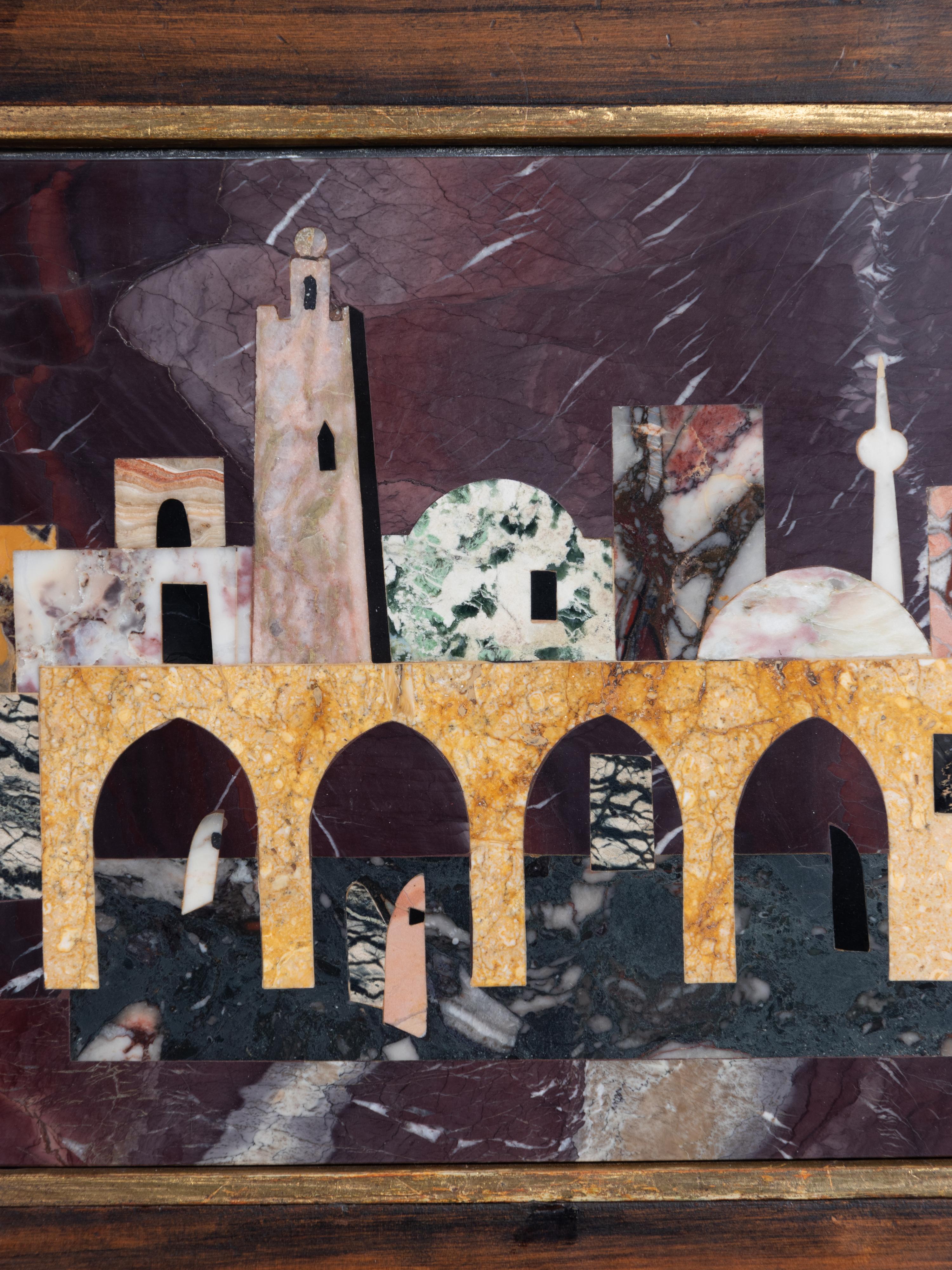 Untitled (City Scene with Four Arches)