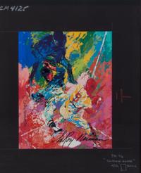 Leroy Neiman, (American, 1921-2012), Sliding Home