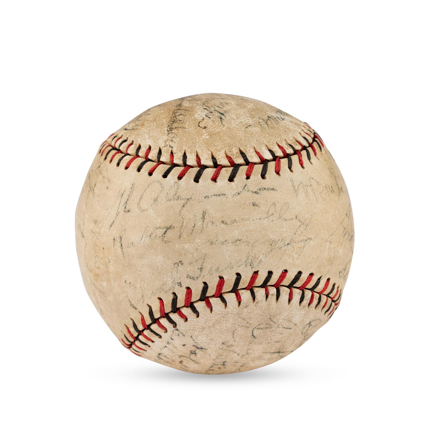 A 1928 St. Louis Cardinals Team Signed Autograph Baseball Featuring Jesse Haines, Chick Hafey, Frank Frisch, Rabbit Maranville and Grover Cleveland Alexander (PSA Letter of Authenticity),