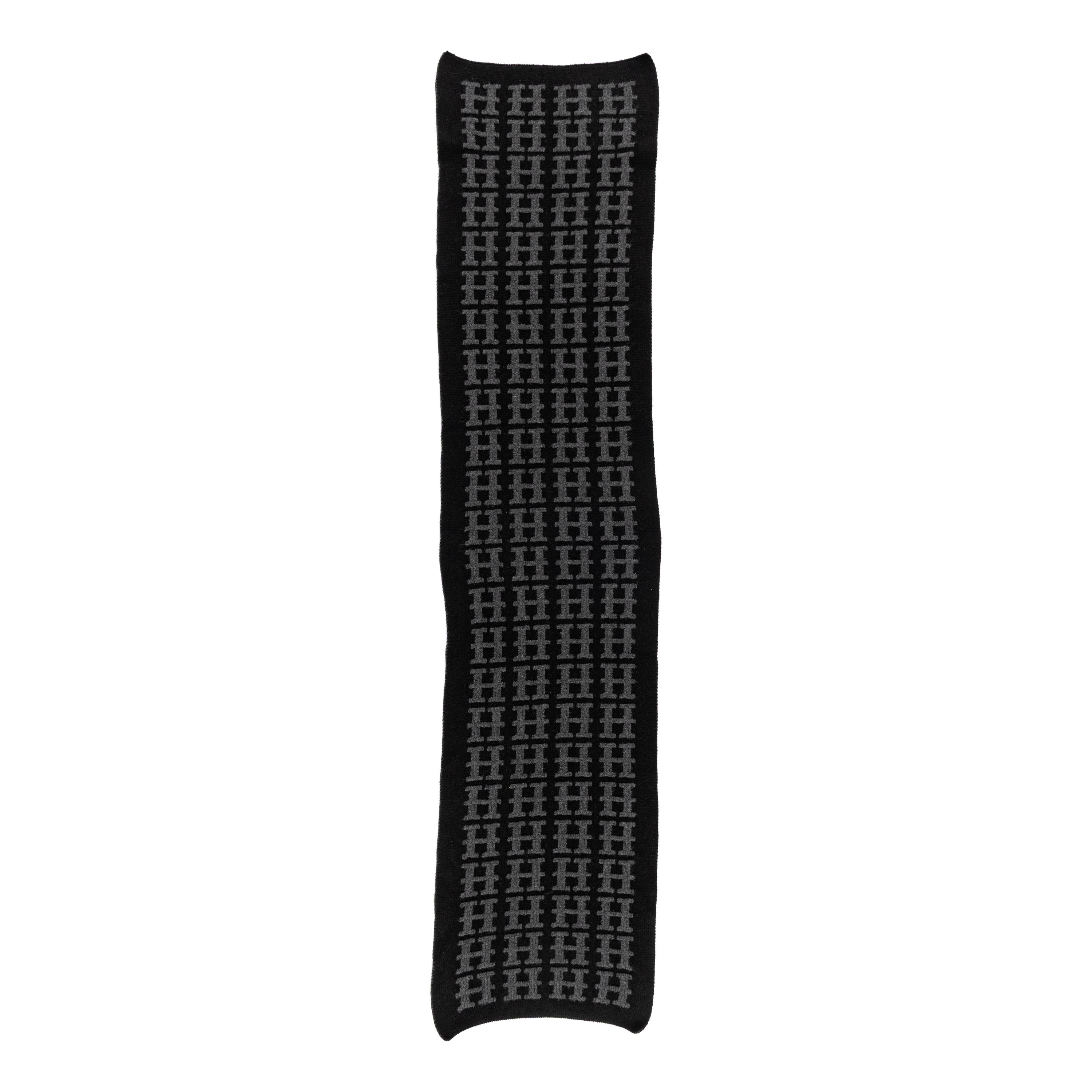 Hermès, "H" Cashmere Knit Scarf