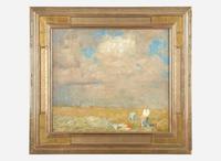 William Langson Lathrop (American, 1859-1938) - A Distant Shower