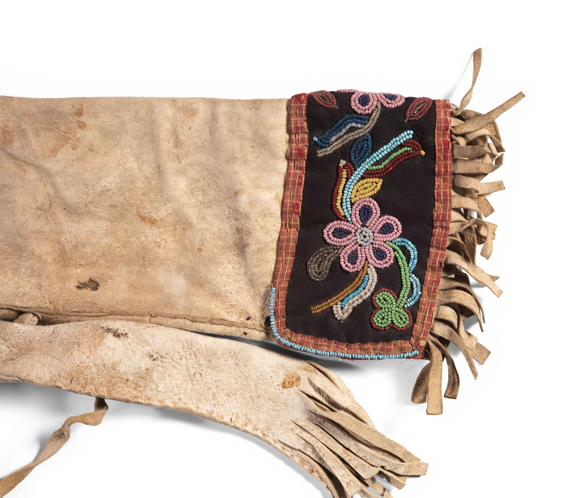 Cree Beaded Hide Rifle Scabbard
