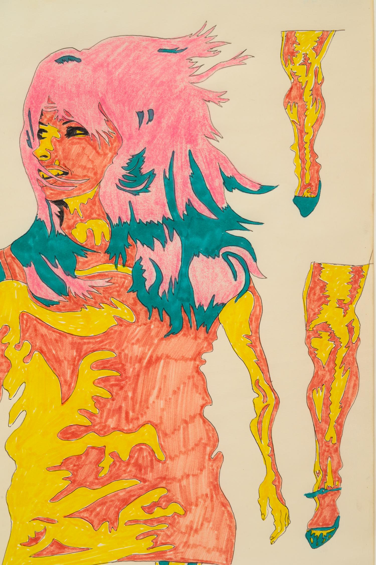 Untitled (Walking Woman with Leg Options)