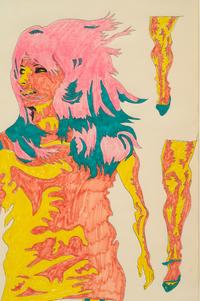 Untitled (Walking Woman with Leg Options)