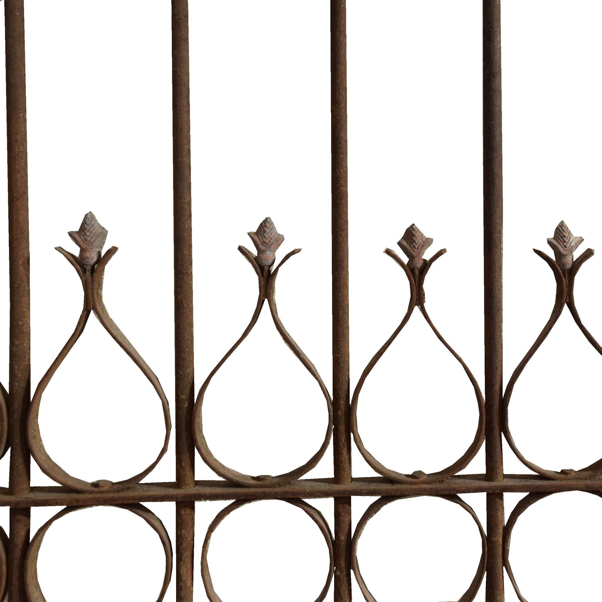 A Wrought Iron Gate 121" W x 2" D x 117" H — Argentina, Early 20th Century