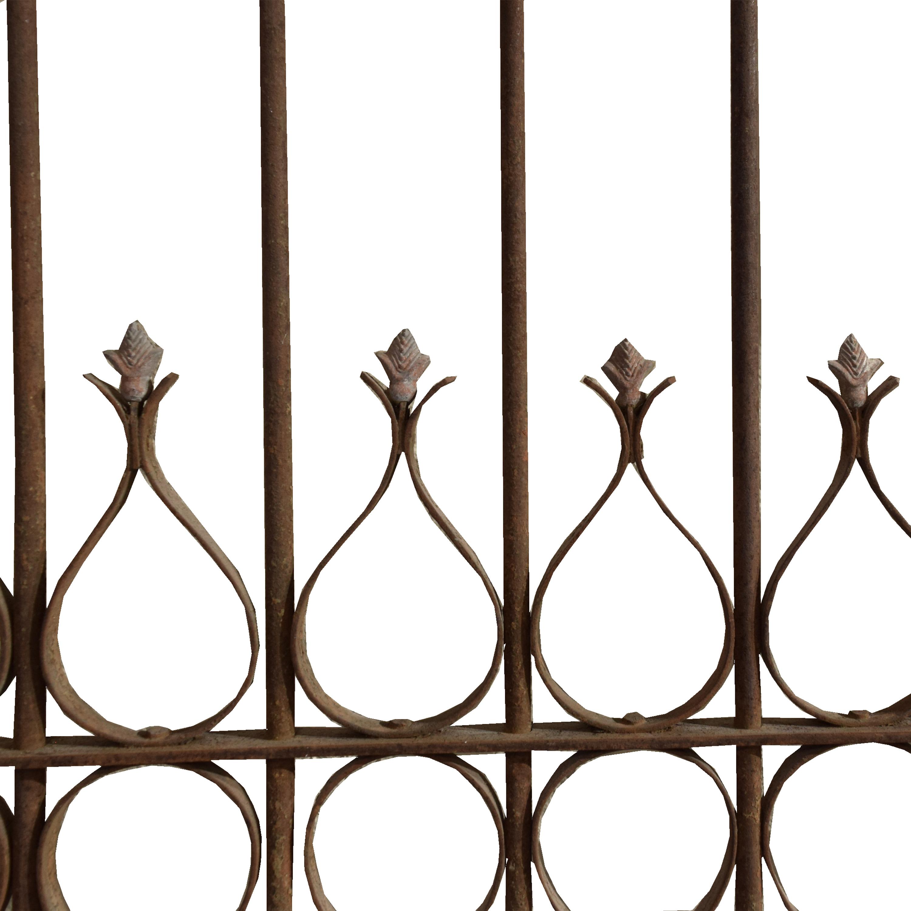 A Wrought Iron Gate 121" W x 2" D x 117" H — Argentina, Early 20th Century