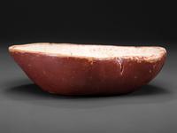 A Swedish Painted Burlwood Bowl