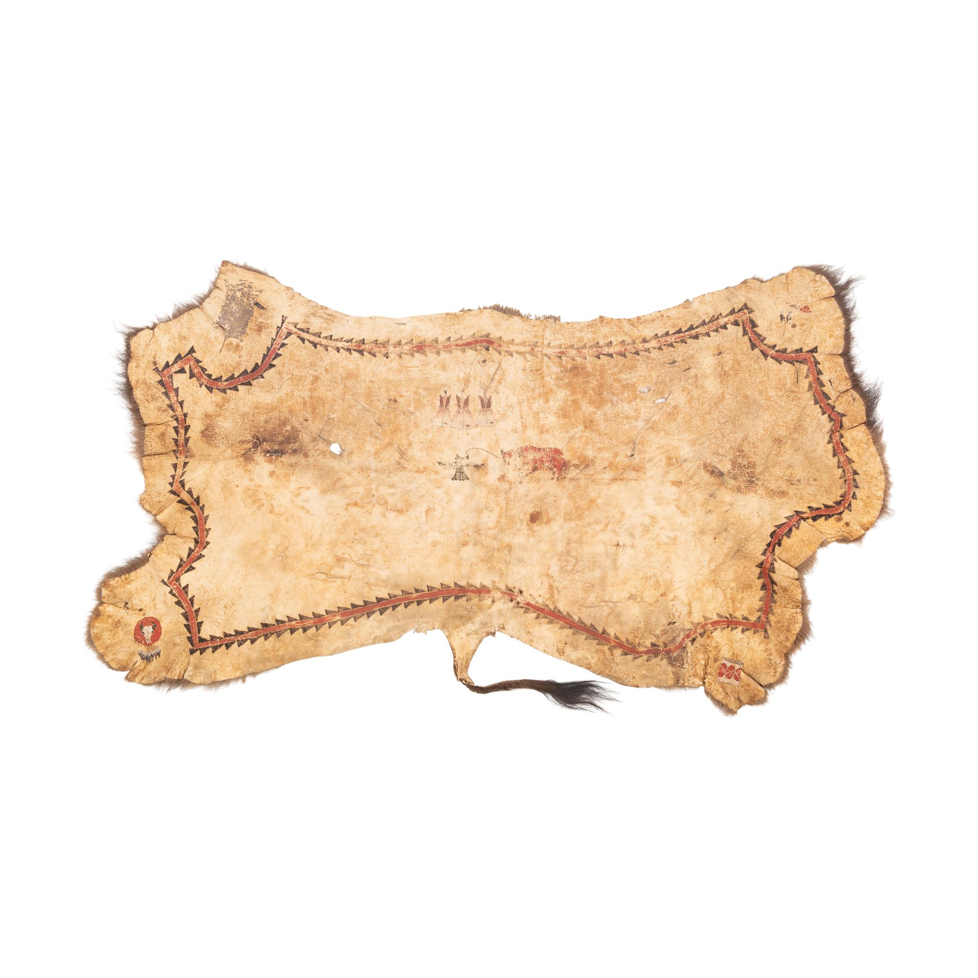 Plains Painted Buffalo Robe