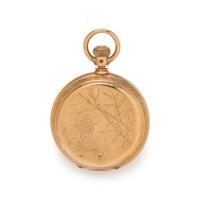 AMERICAN WATCH CO., 18K YELLOW GOLD HUNTER CASE POCKET WATCH