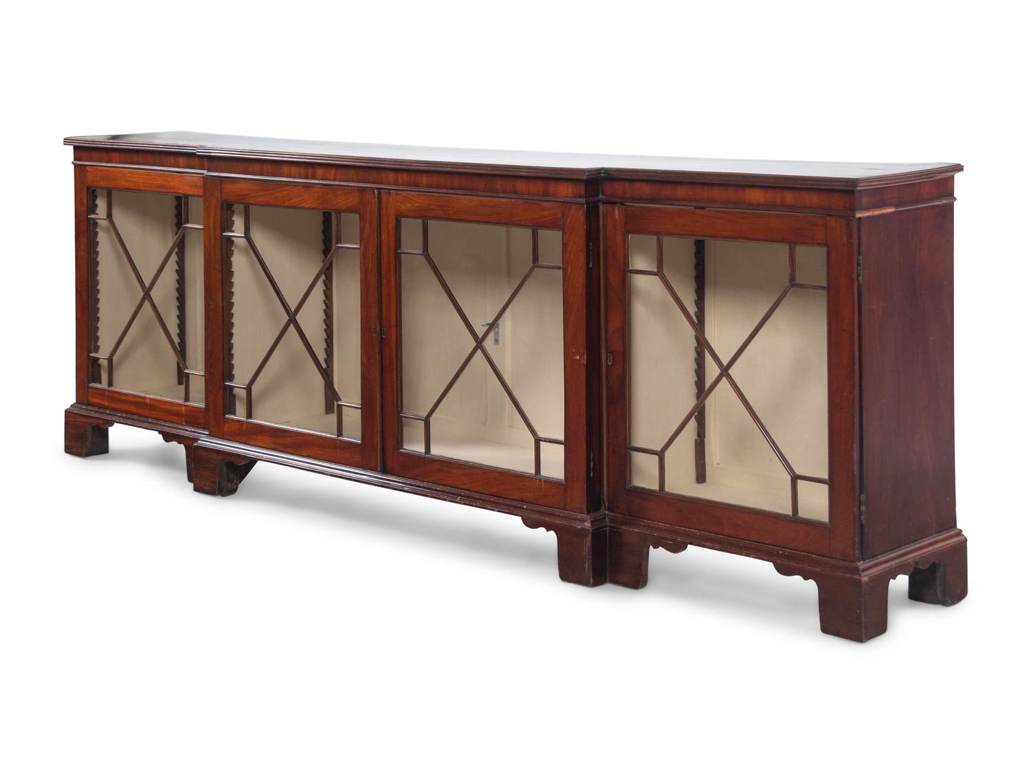 A William IV Mahogany Breakfront Cabinet