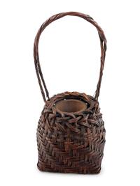 Three Japanese Bamboo Ikebana Baskets [Basket pictured far right to be returned to client; not included in donation group]