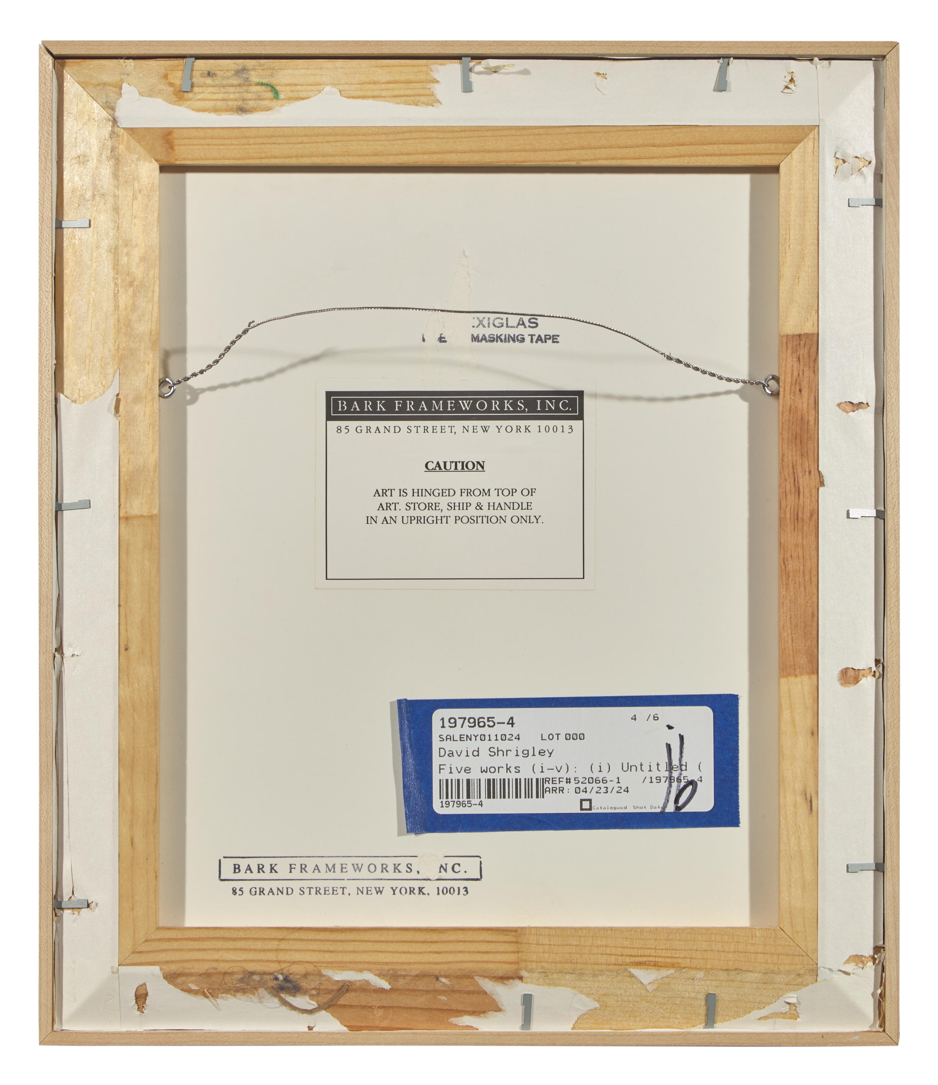 Untitled (Bam!) , 1997, Untitled (Draughtsman takes a shower) , 1997, Untitled (Dear Your Majesty) , 1997-99, Untitled (Trademarks) , 1999, Untitled (Crossword) , 1998 and Untitled , 2003 (a group of 6 works)