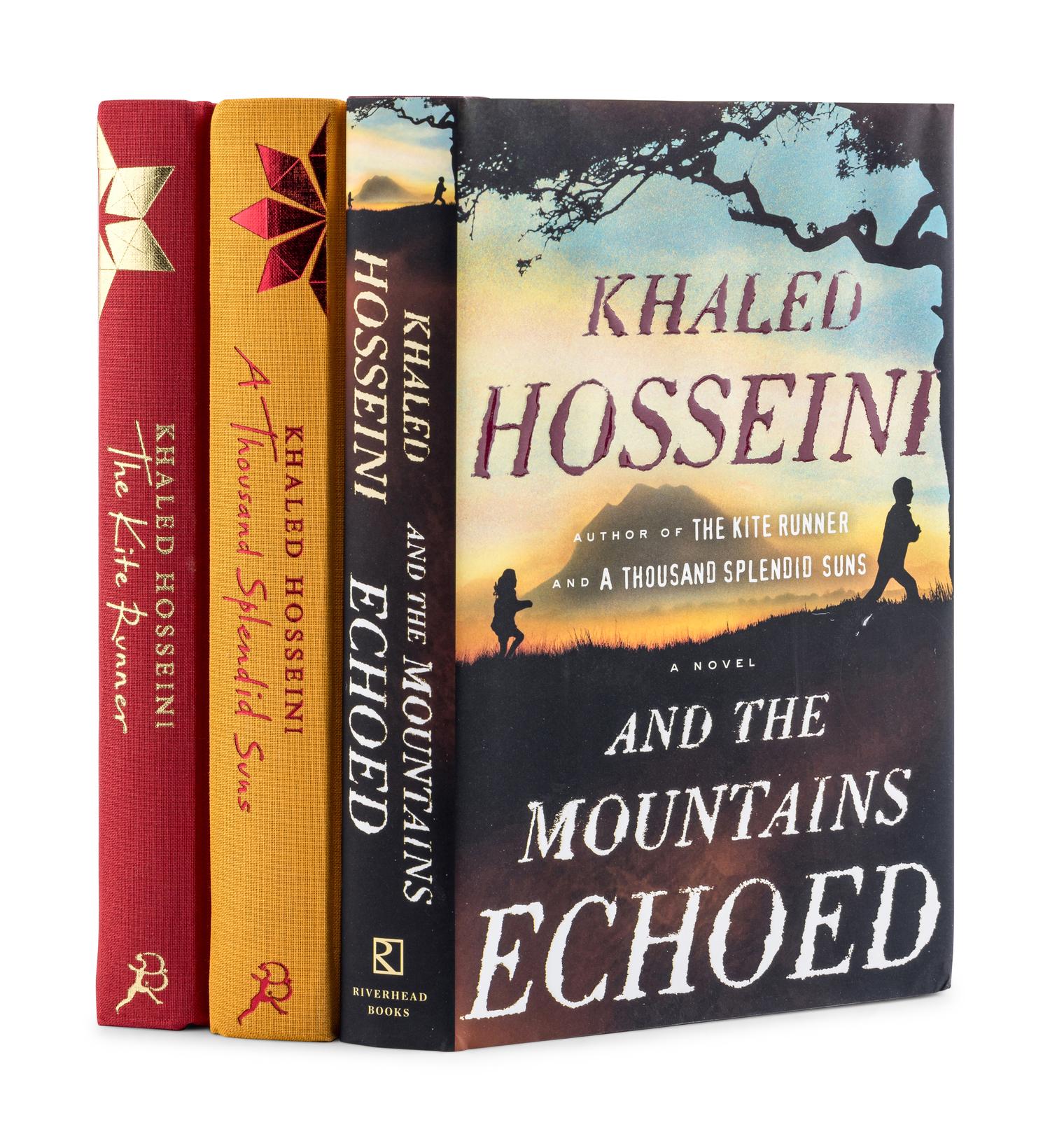 HOSSEINI, Khaled (b. 1965). The Kite Runner . -- A Thousand Splendid Suns . [London]: Bloomsbury, 2008.