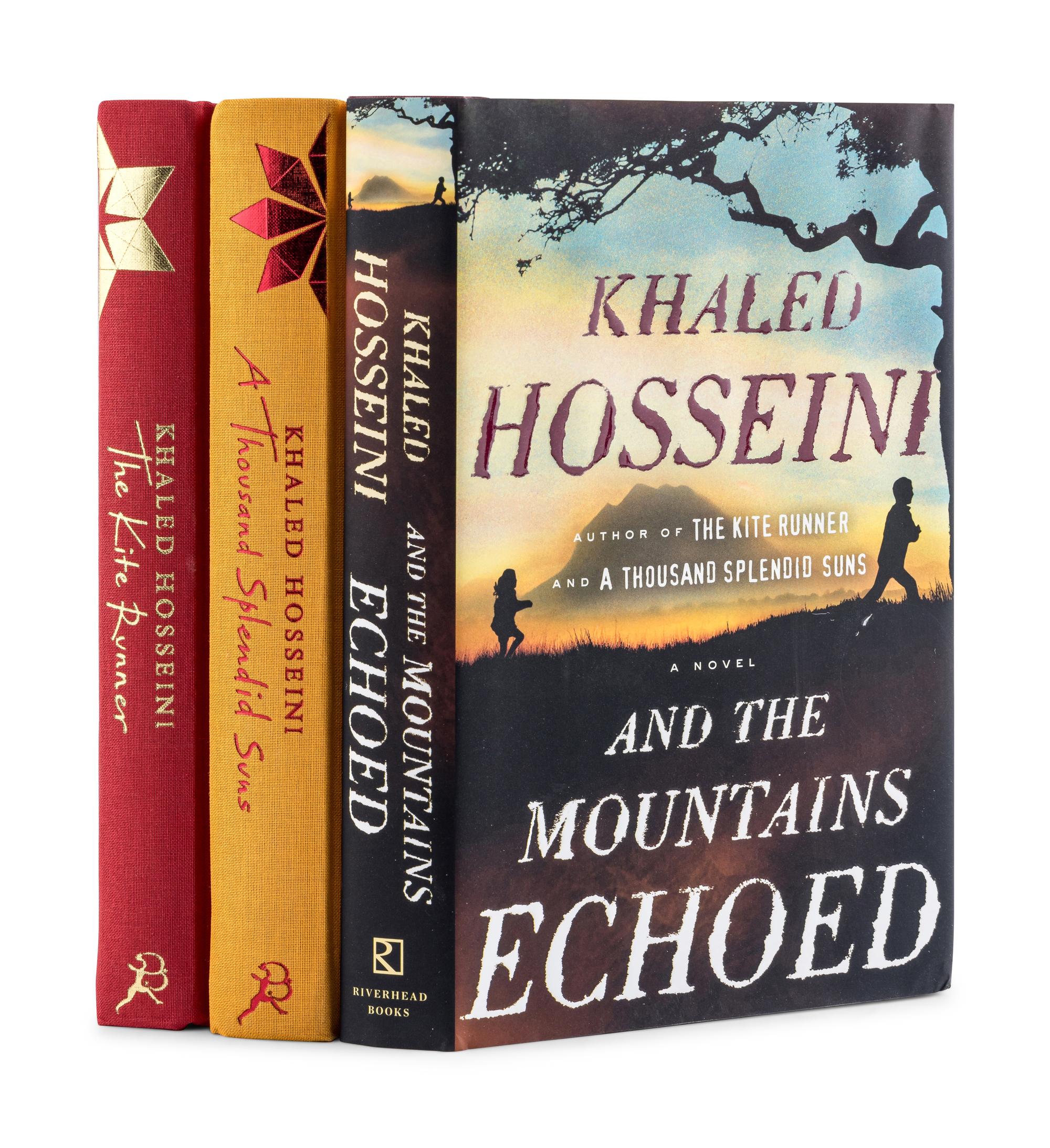 HOSSEINI, Khaled (b. 1965). The Kite Runner . -- A Thousand Splendid Suns . [London]: Bloomsbury, 2008.