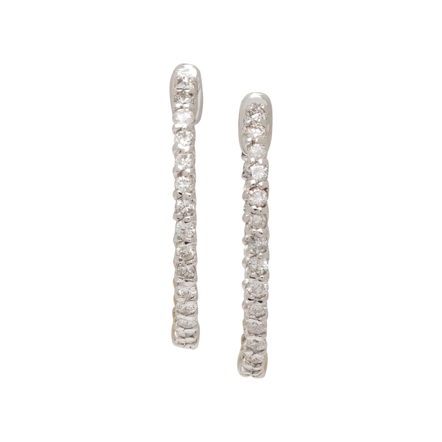 DIAMOND HOOP EARRINGS