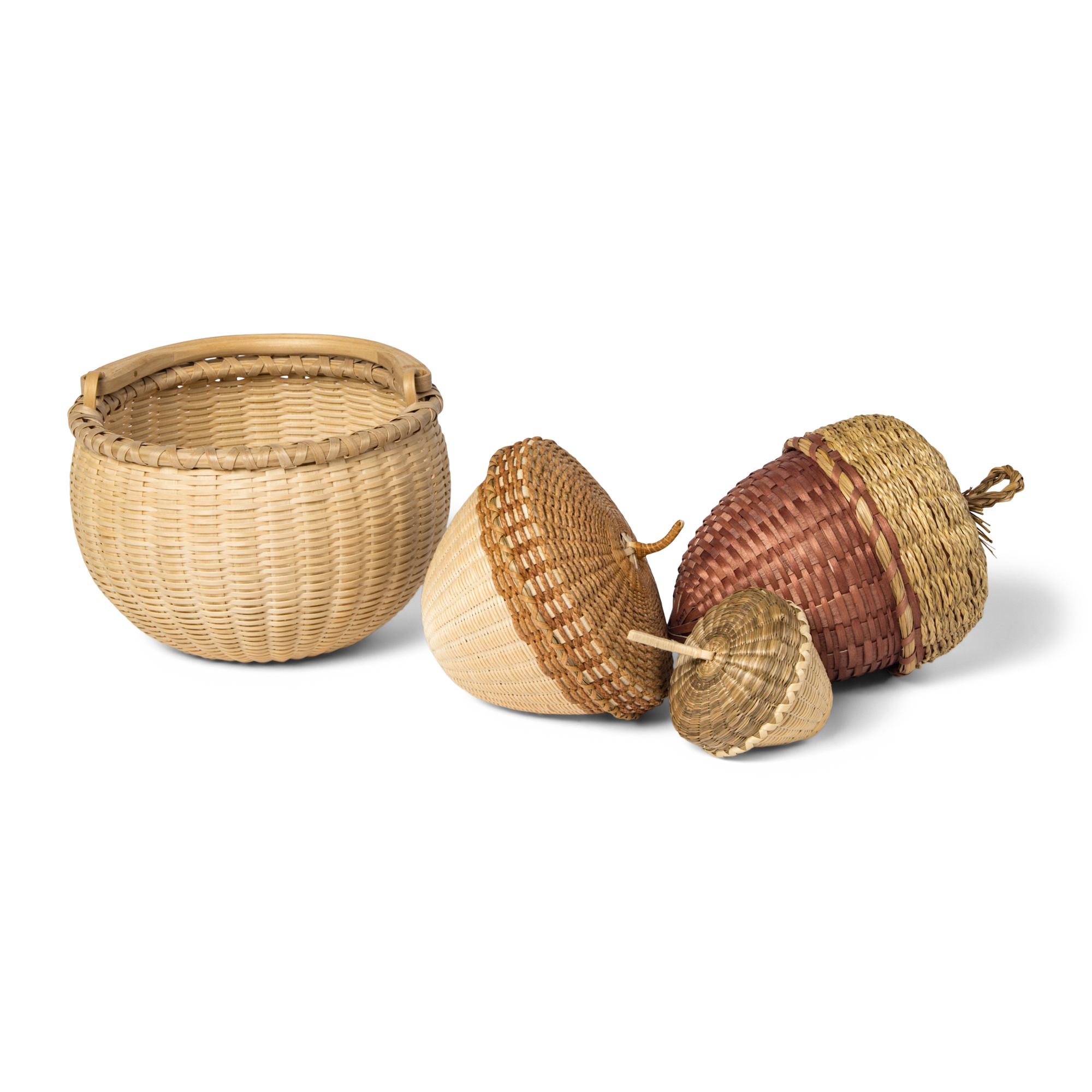 Northeastern Ash and Sweetgrass Baskets