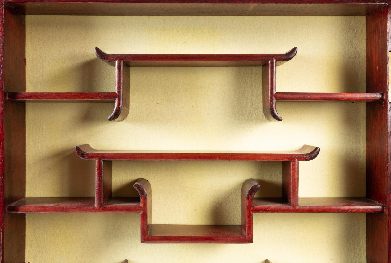 A Chinese Hardwood Displaying Cabinet