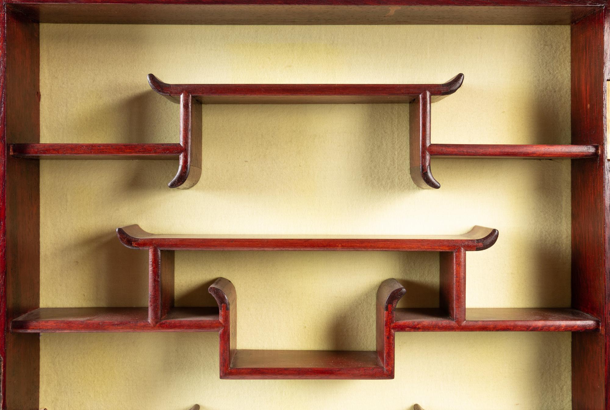 A Chinese Hardwood Displaying Cabinet