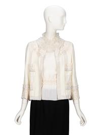 Chanel, Sequined Tweed Jacket & Blouse Ensemble