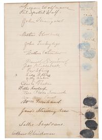 [NATIVE AMERICANS]. Archive of documents related to Assiniboine, Arapaho, and Northern Cheyenne tribal affairs, incl. delegation documents.