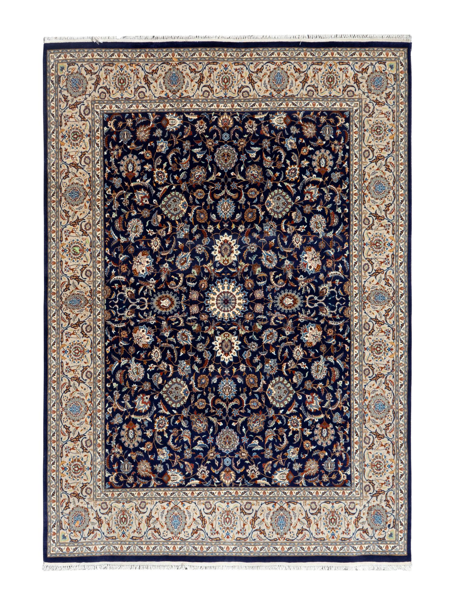 A Tabriz Silk on Cotton Rug — 20TH CENTURY