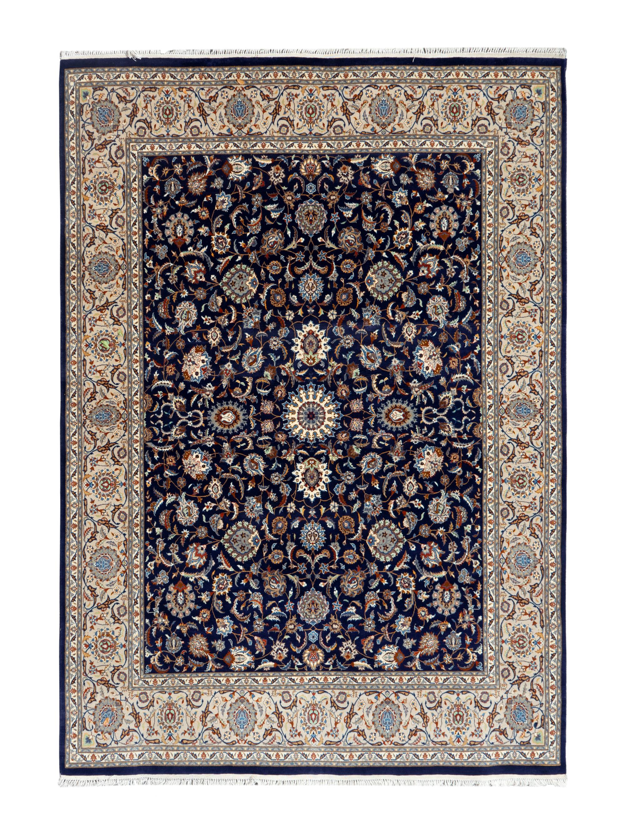 A Tabriz Silk on Cotton Rug — 20TH CENTURY