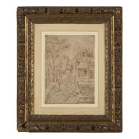 Netherlandish School, 16th Century — Madonna and Child with Saint Joseph in the Workshop