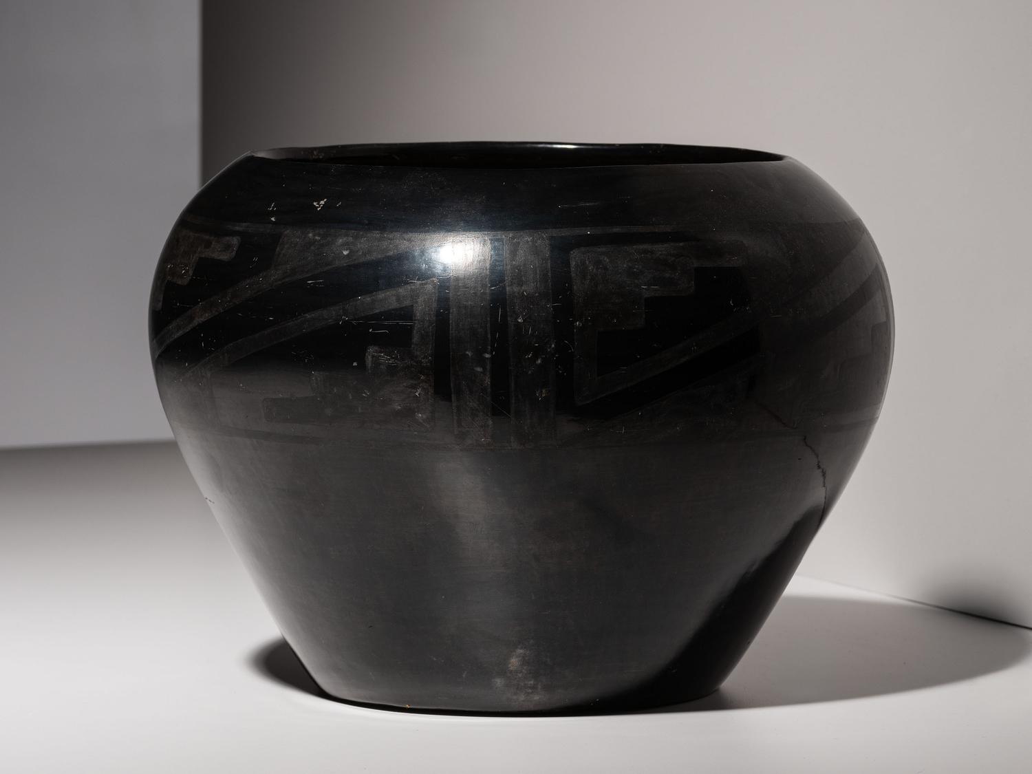Blackware Pottery Jar 1920-1925