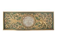An Italian Faux Marble and Giltwood Two-Pedestal Coffee Table — 20TH CENTURY