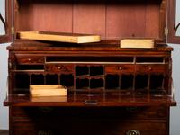 A Federal Figured Mahogany Secretary Bookcase