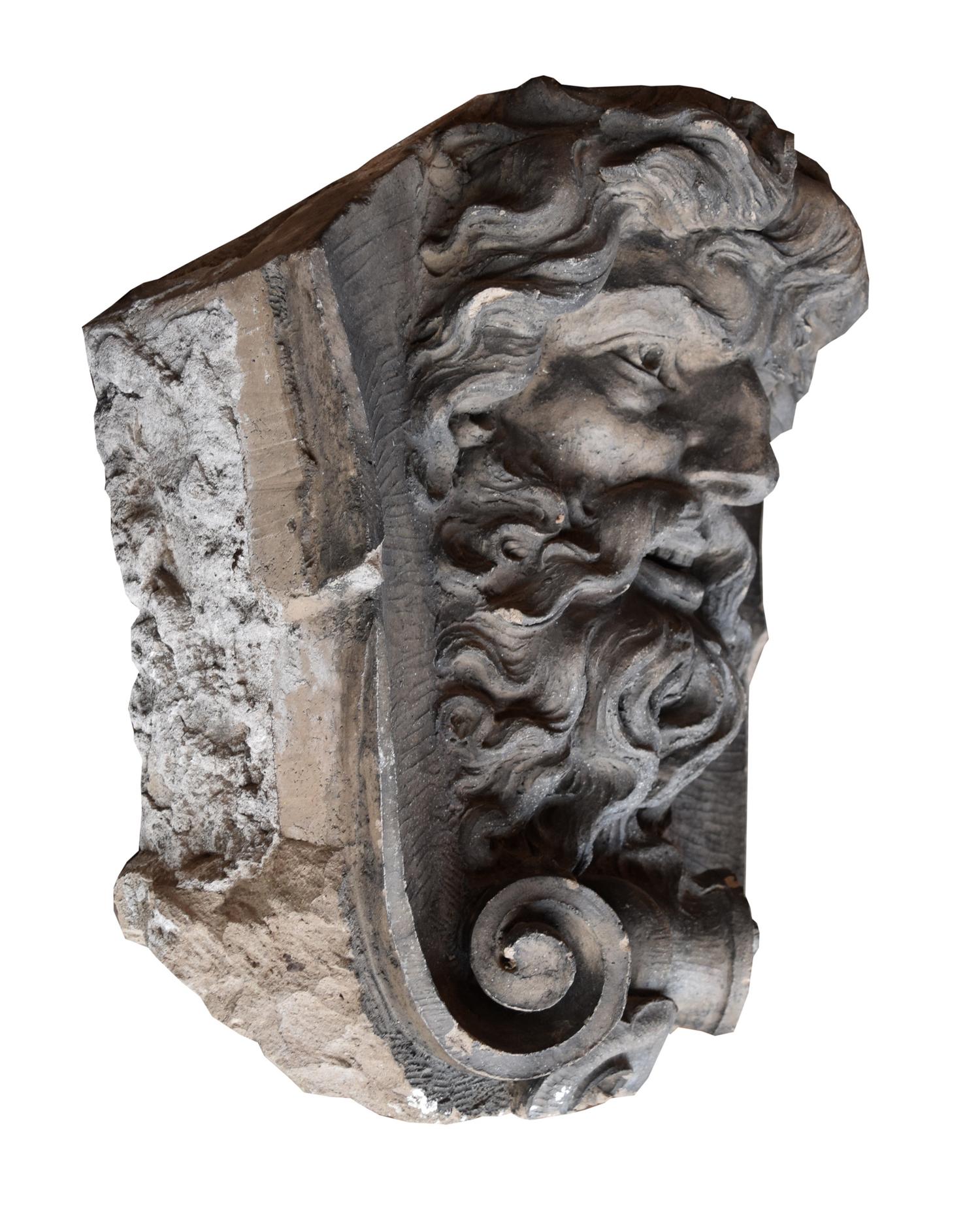 A Terra Cotta Building Ornament 19" W x 13" D x 23" H — United States, Circa 1900