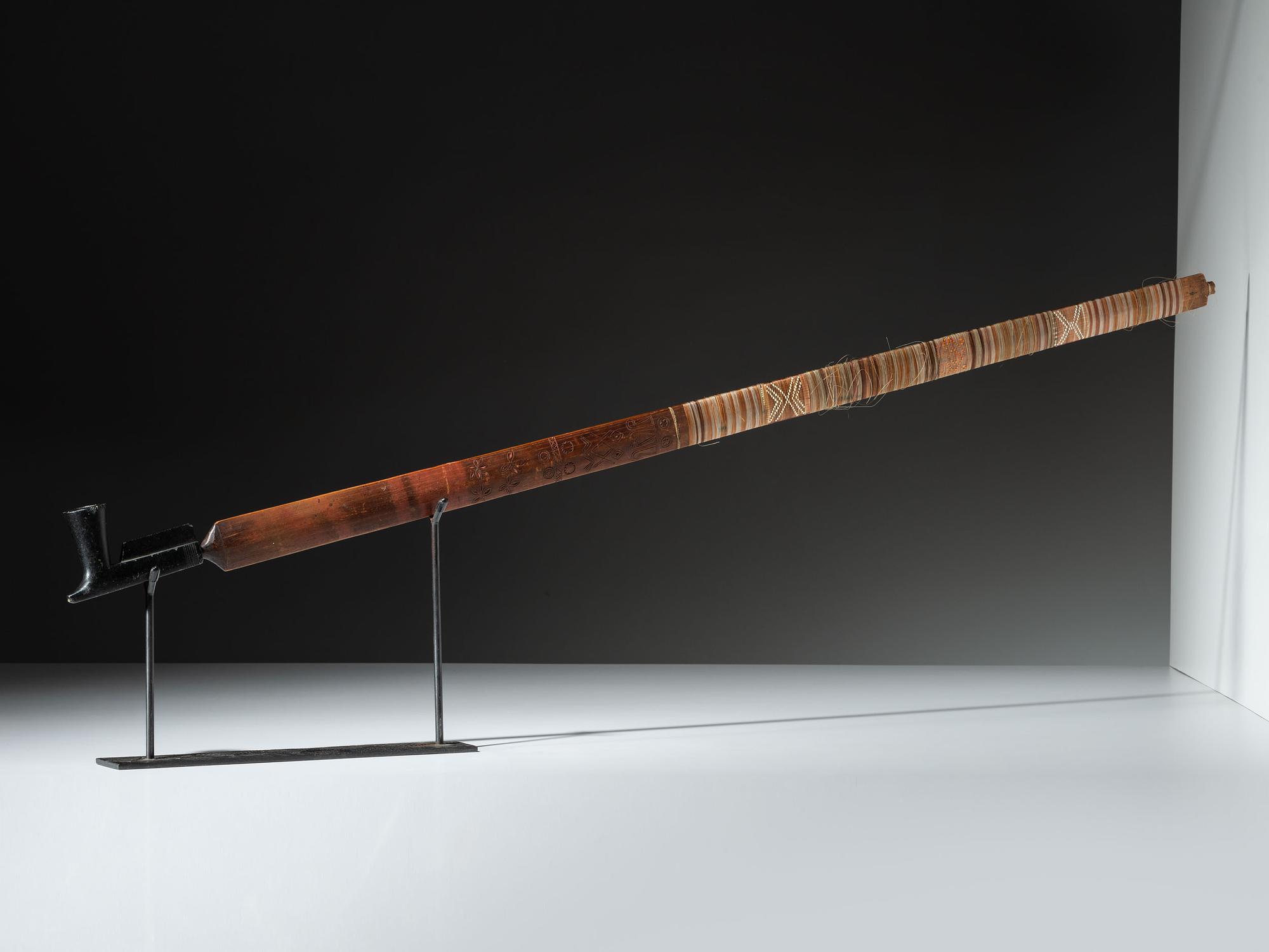 Eastern Plains Calumet Pipe, with Steatite Pipe Bowl