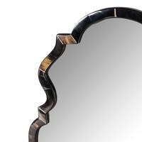 A Queen Anne Style Horn-Veneered Mirror