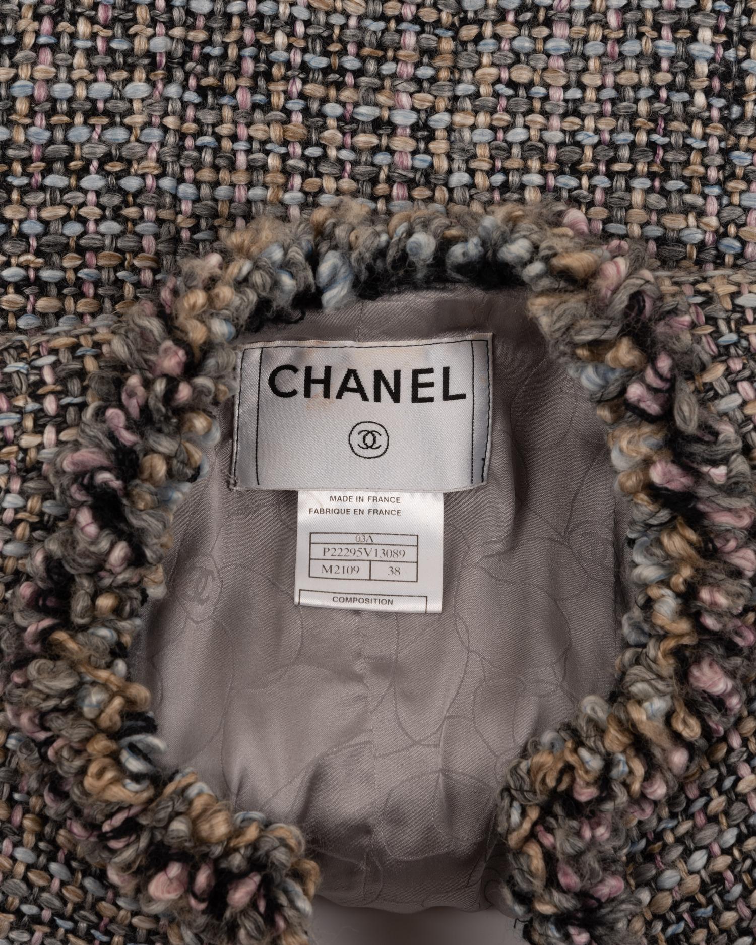 Collection of Four Chanel Pieces: One Two-Piece Skirt Suit and Two Jackets, 1990s-2003