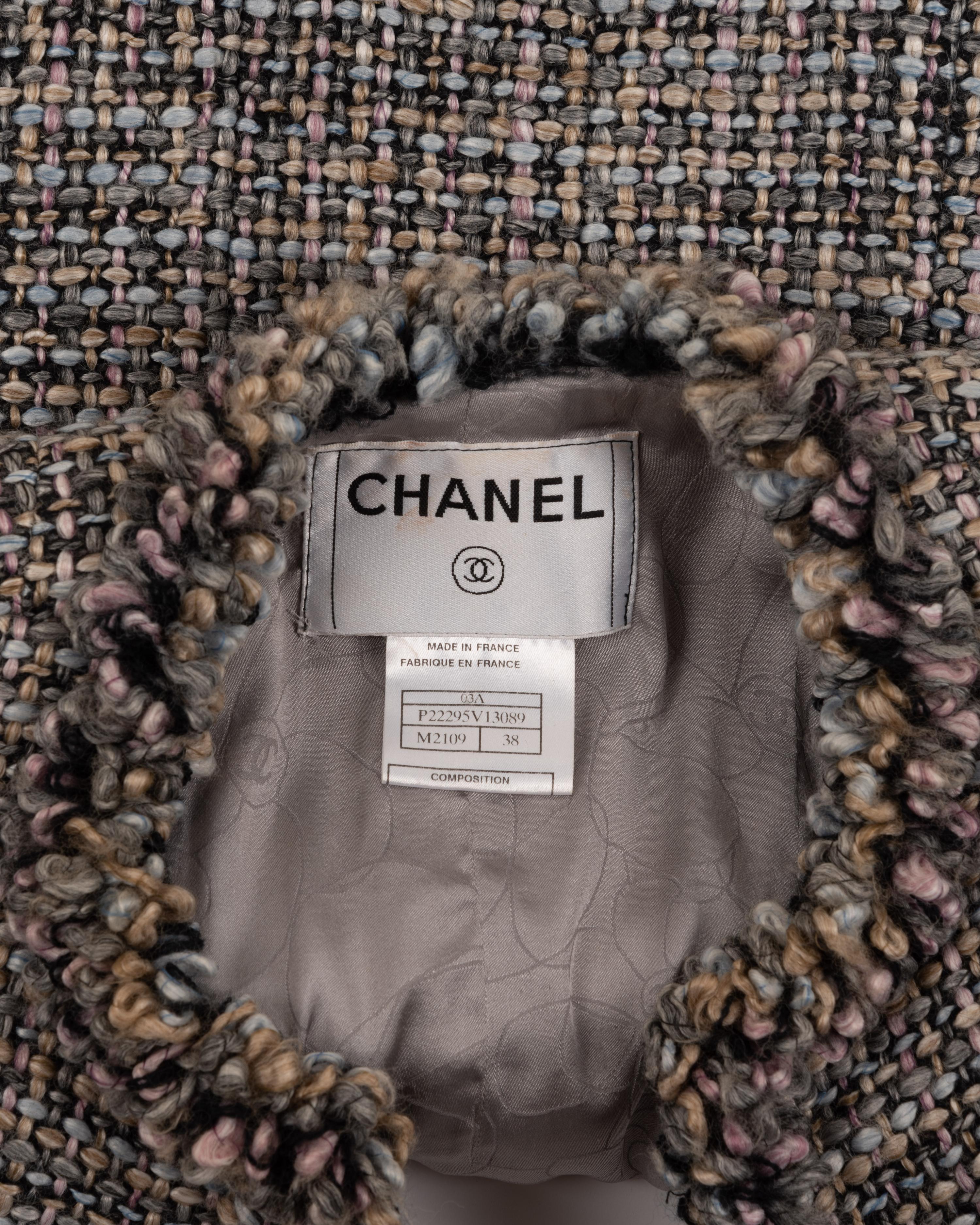 Collection of Four Chanel Pieces: One Two-Piece Skirt Suit and Two Jackets, 1990s-2003