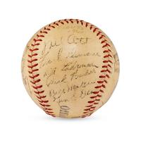 A 1941 New York Giants Team Signed Autograph Baseball Featuring Mel Ott (JSA Auction Letter),