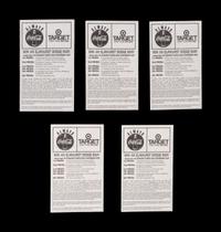A Group of Five 1998 NBA Playoffs and Finals Michael Jordan Chicago Bulls Last Dance Era Ticket Stubs,