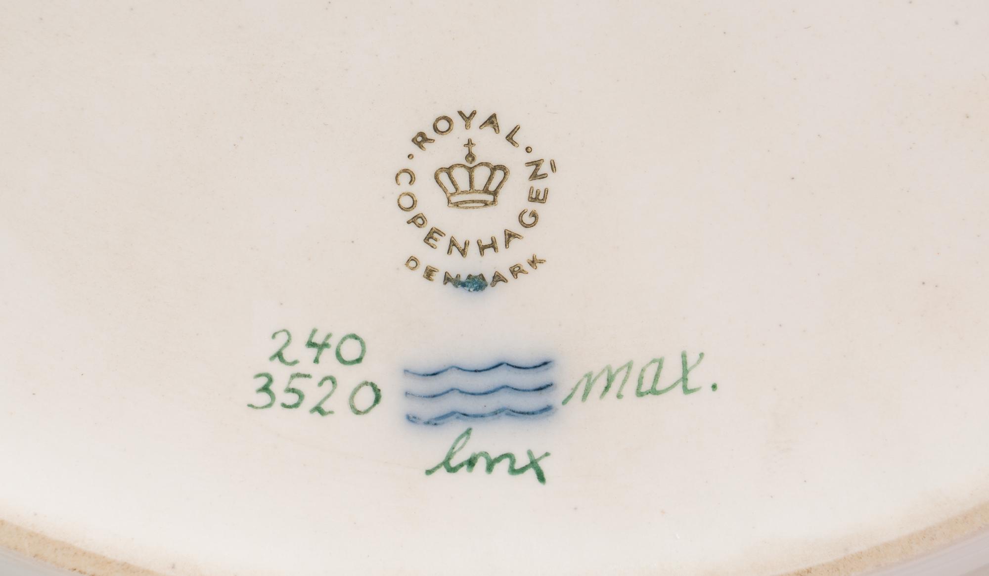 Two Royal Copenhagen Fauna Danica Porcelain Game Platters
