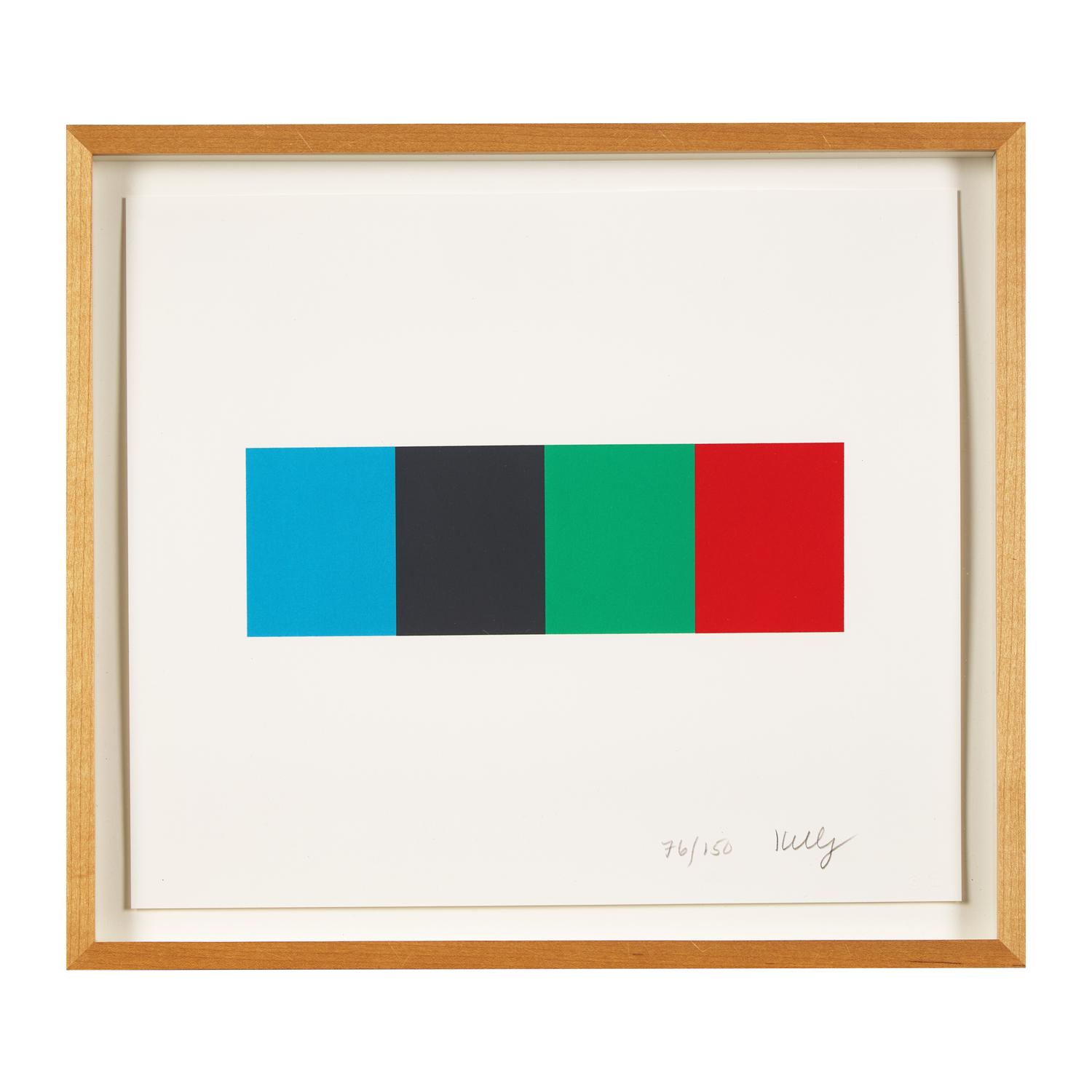 Ellsworth Kelly (American, 1923-2015) — Blue Gray Green Red (from Artists for Obama ) , 2008