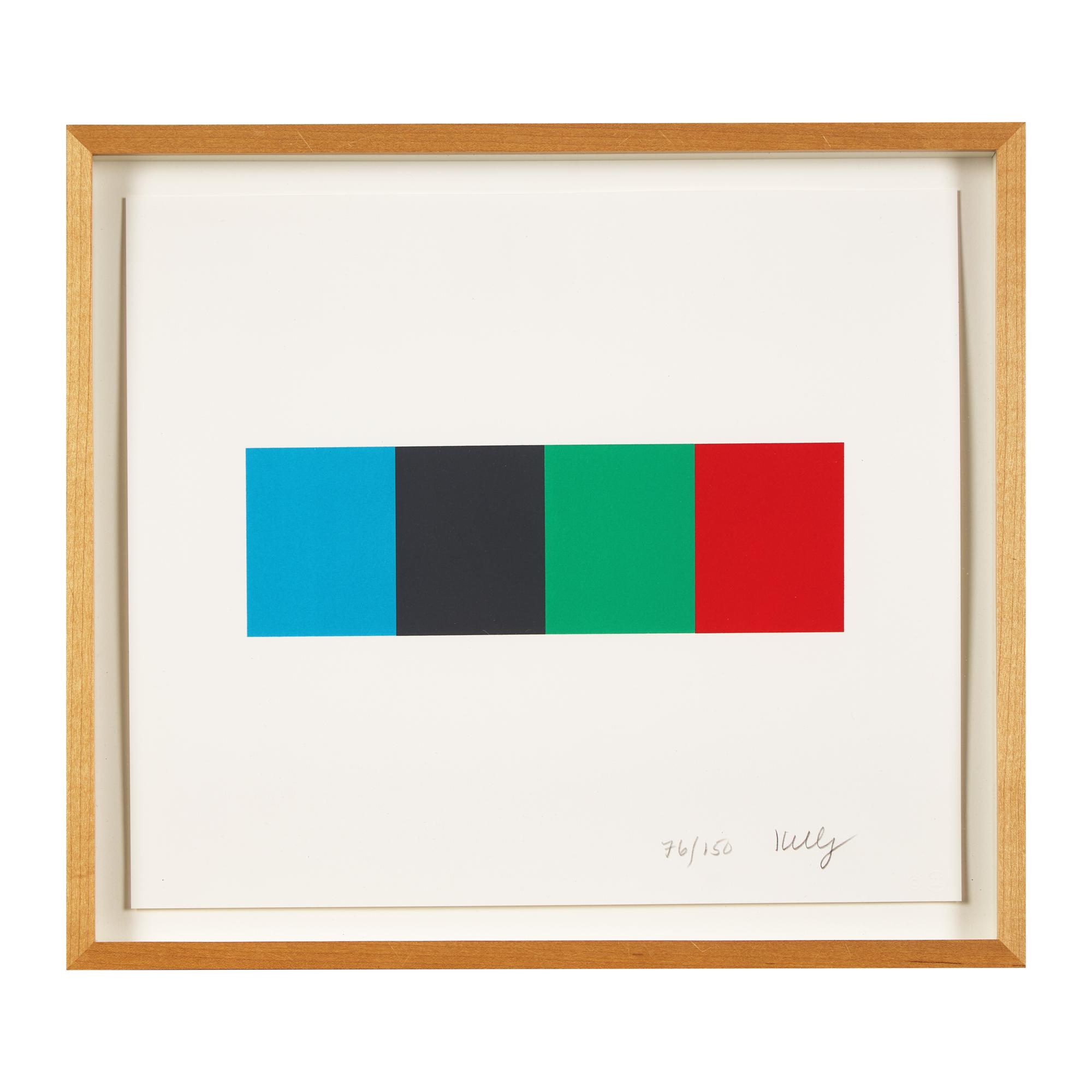 Ellsworth Kelly (American, 1923-2015) — Blue Gray Green Red (from Artists for Obama ) , 2008