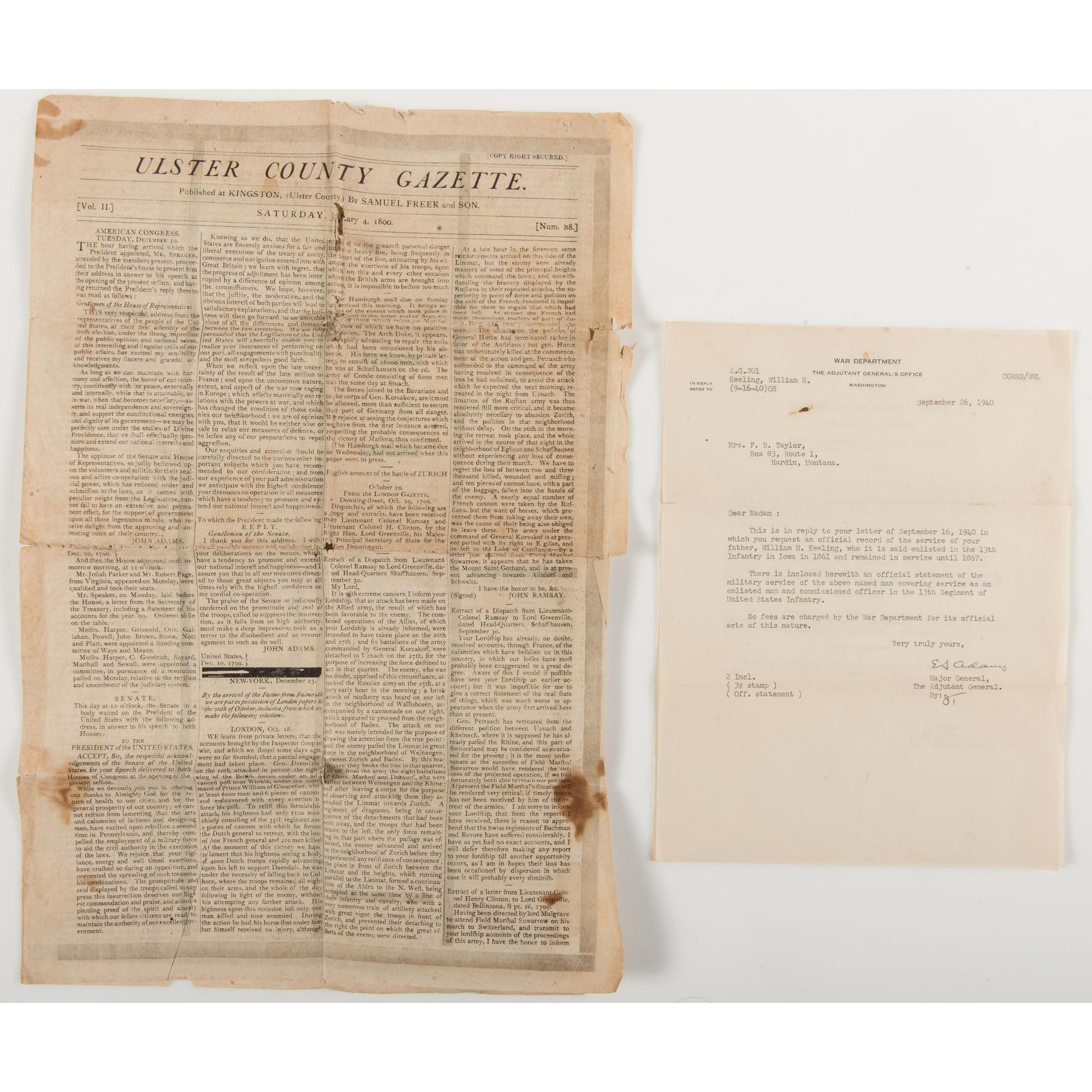 Civil War and Indian War Officer William H. Keeling, 13th US Infantry, Archive Featuring Photographs, Field Binoculars, and More